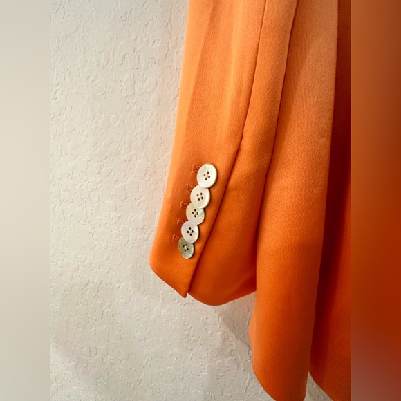 Brand New (NWT) Veronica Beard Orange Blazer and Pant Suit - Picture 9 of 9